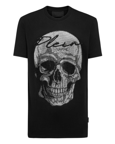T-shirt Round Neck SS stones Skull