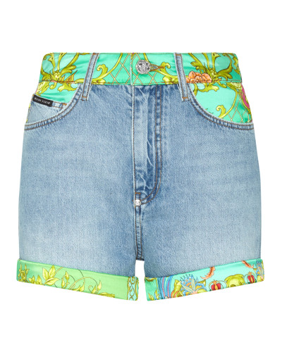 Denim High Waist Hot pants insert New Baroque