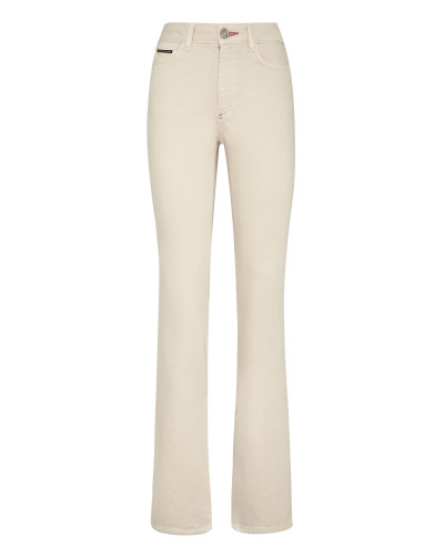 Denim Trousers Flare Fit Iconic Plein