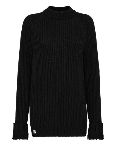 Cashmere 5 leisurewear Turtle Neck LS Embroidery Love Plein