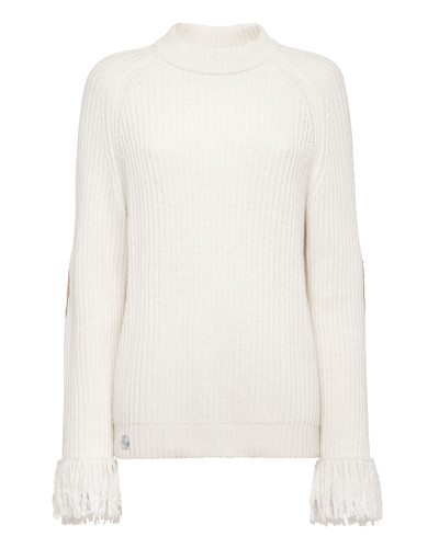 Cashmere 5 leisurewear Turtle Neck LS Embroidery Love Plein
