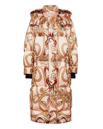 Nylon Bomber Long print New Baroque