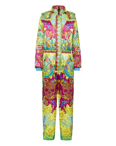 Nylon Ski jumpsuit print New Baroque