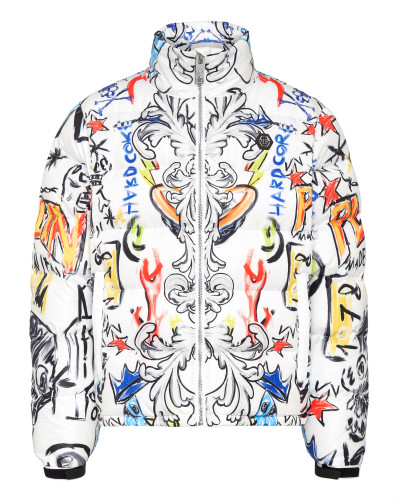 Down Puffer Jacket Skull and Plein