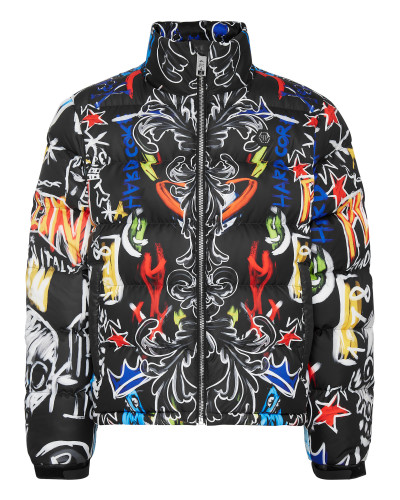 Down Puffer Jacket Skull and Plein