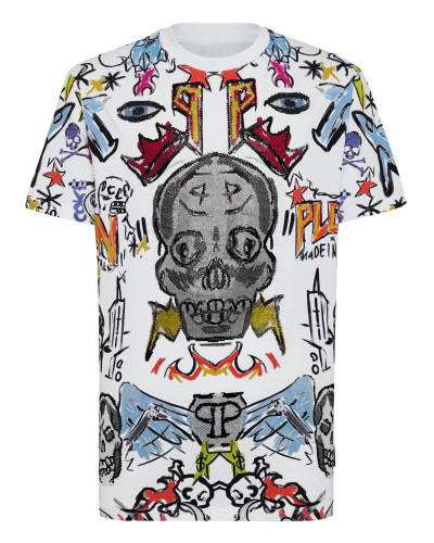 T-shirt Round Neck SS with Crystals