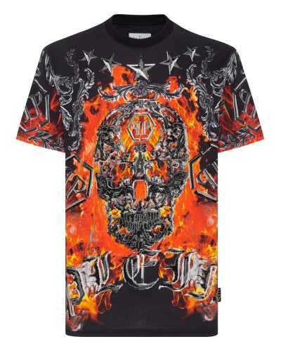 T-shirt Round Neck SS Oversize with Crystals