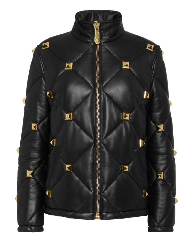 Leather PufferJacket