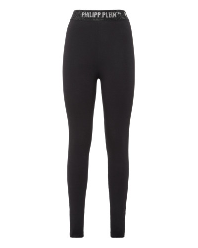 High Waist Leggings  with Crystals