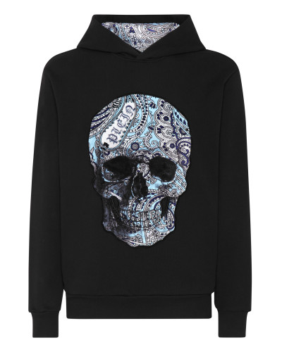 Hoodie Sweatshirt Paisley Skull
