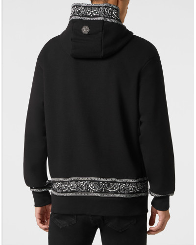 Hoodie sweatshirt Paisley Strass