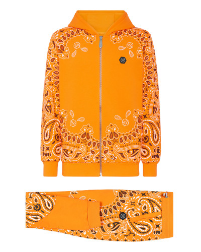 Jogging Tracksuit: Hoodie/Trousers Paisley Bandana