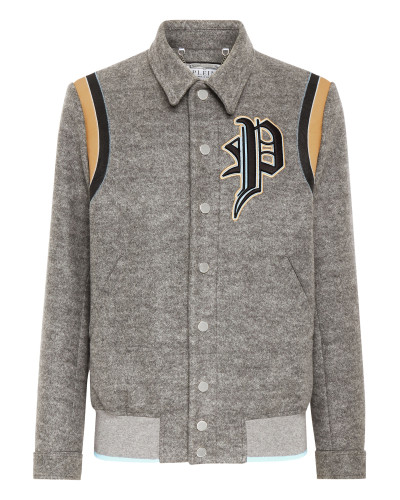 Wool Bomber Gothic Plein