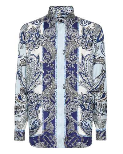 Silk Shirt Dandy Fit Paisley Foulard