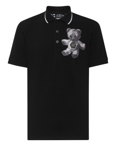 Slim Fit Polo shirt SS Paisley Teddy Bear
