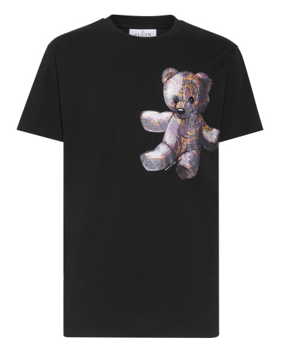 T-shirt Round Neck SS Paisley Teddy Bear