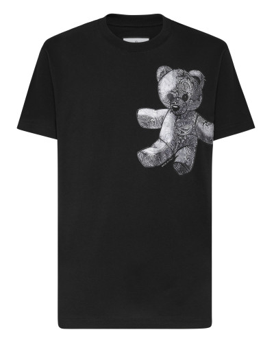 T-shirt Round Neck SS Paisley Teddy Bear