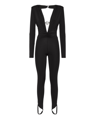 Shoulder Padded Jumpsuit