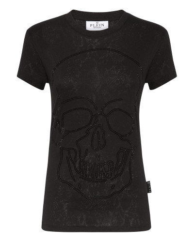 T-shirt Round Neck Sexy Pure Fit Skull