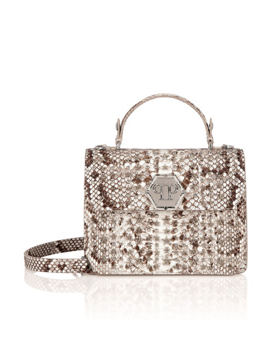 Medium Python Handle Bag Superheroine STUDS