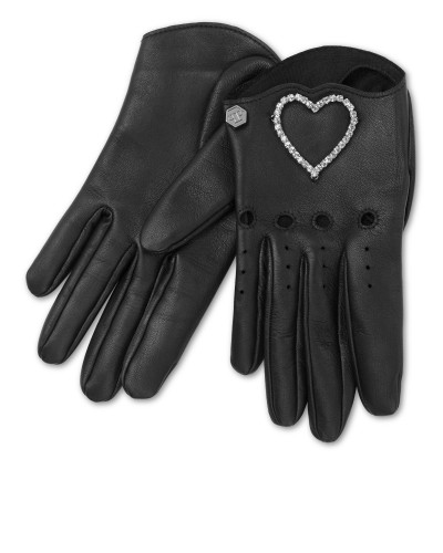 Strass Nappa Mid-Gloves Heart