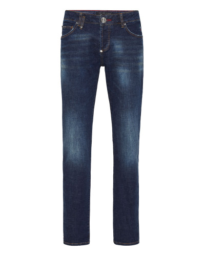Denim Super Basic Straight Trousers