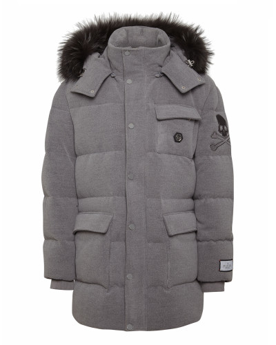 Down Jacket WIth Fur Hood