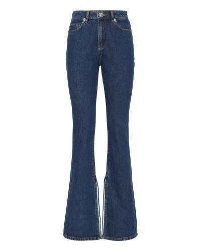 Crystal Skull Denim Flaire Fit Trousers