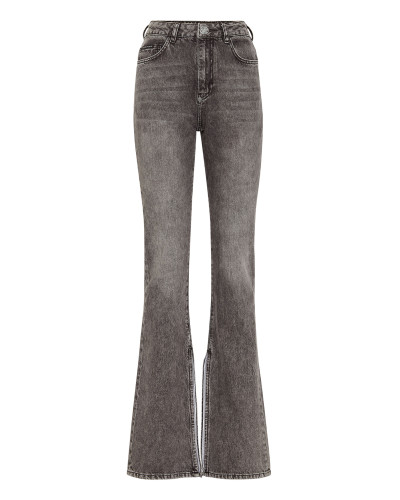 Denim Flare Fit Trousers