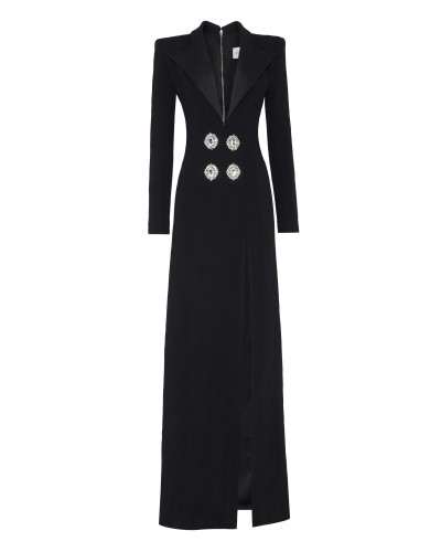 Cady V Neck Long Blazer Dress