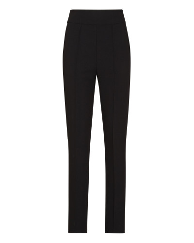 Crepe Basic Cigarette Trousers