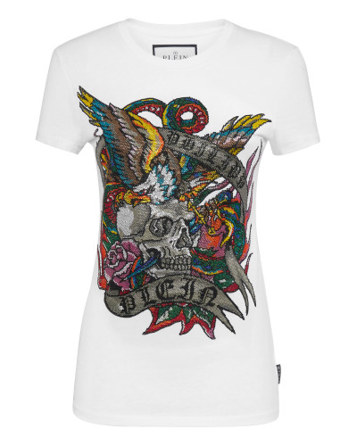 T-shirt Roundneck SS with Crystals Tattoo