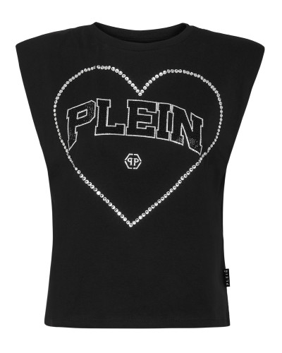 Strass Tank top Heart