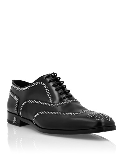 Calf Skin Leather Lace Up Shoes