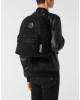 Leather Backpack Monogram Strass