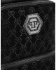 Leather Cross-Body Monogram Strass