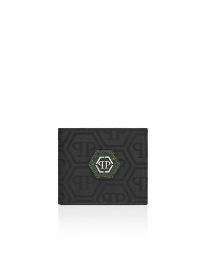 Nylon and Leather French Wallet Monogram