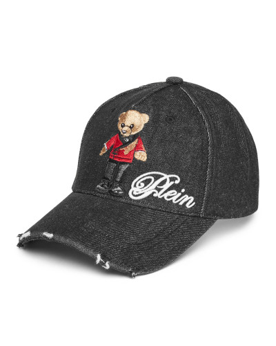 Denim Cap Teddy Bear