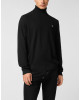 Knited Turtleneck Pullover Wool Silk Blend