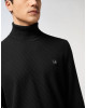 Knited Turtleneck Pullover Wool Silk Blend
