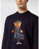 Round Neck Knitted Pullover Reception Teddy