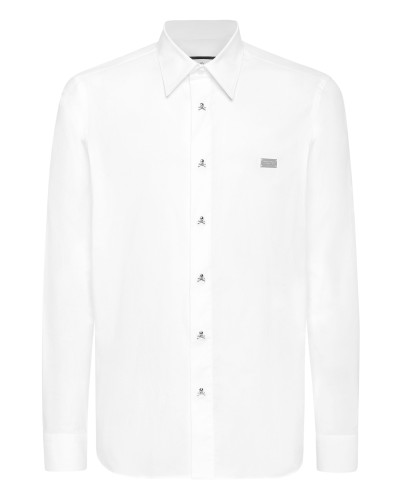 Sugar Daddy Cut Cotton Shirt Skull