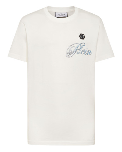 Round Neck T-Shirt Gradient Skull