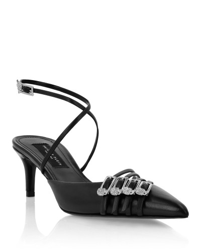 Multi-Strap Crossing Mid Heels 5