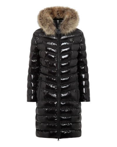 Nylon Long Down Jacket