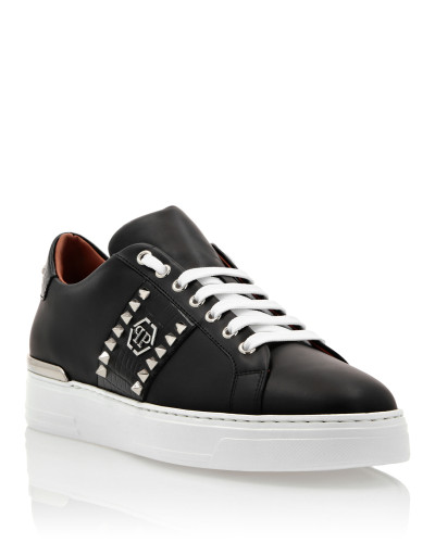 Leather Lo-Top Sneakers The Plein Original TM