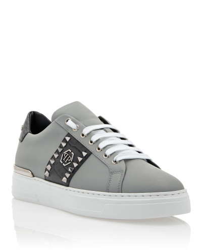 Leather Lo-Top Sneakers The Plein Original TM