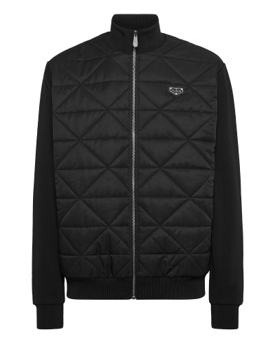 Fleece and Nylon Padded Jacket