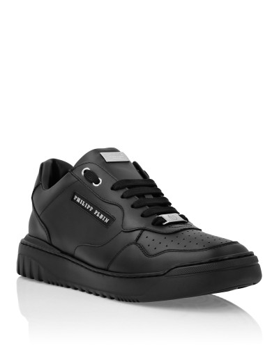 Nappa Leather Low Top Sneakers Lettering