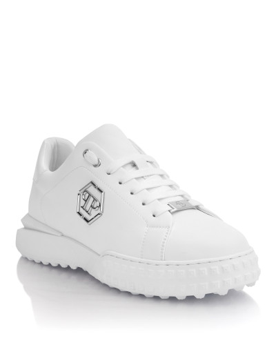 Nappa Leather Low-Top Sneakers Hexagon
